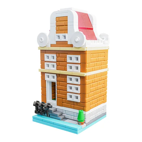 Amsterdam Canal House, a micro brick model