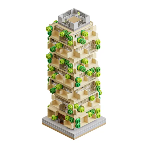 Oasis Tower, a micro brick model