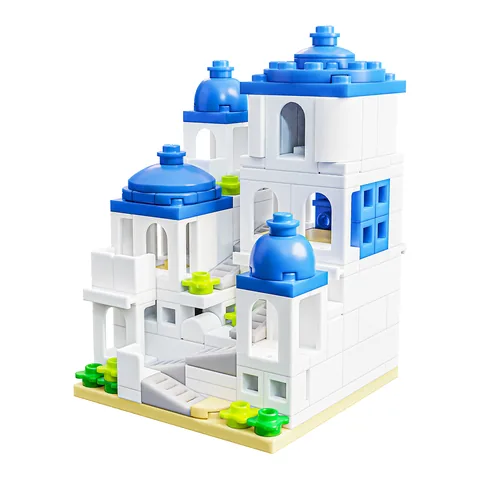Santorini House, a micro brick model